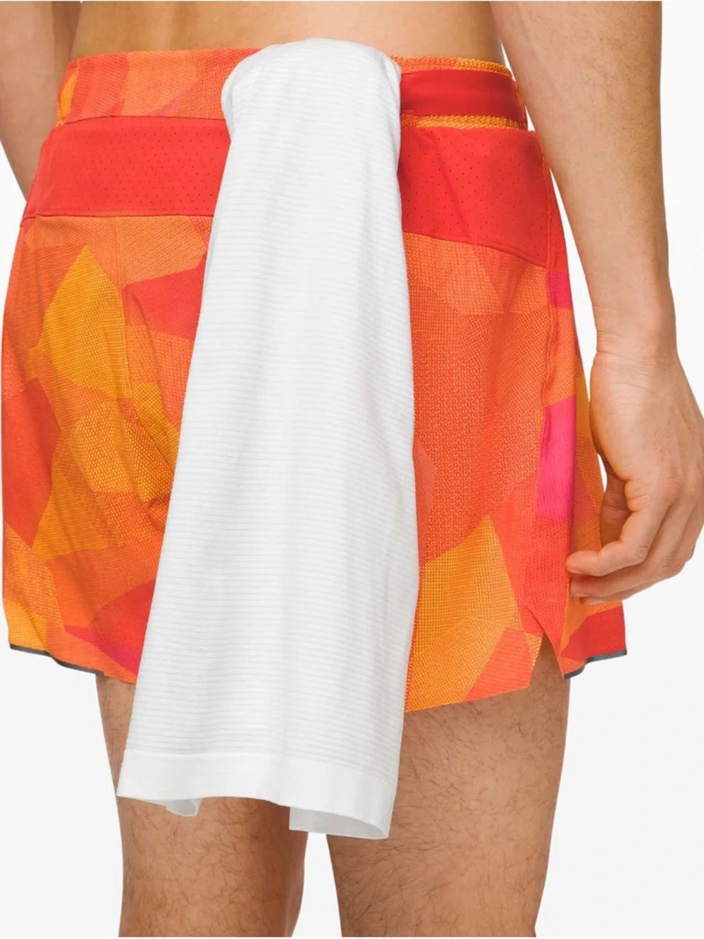 Lululemon Surge Shorts Men’s Size Large in Mesh Mash Orange Multi